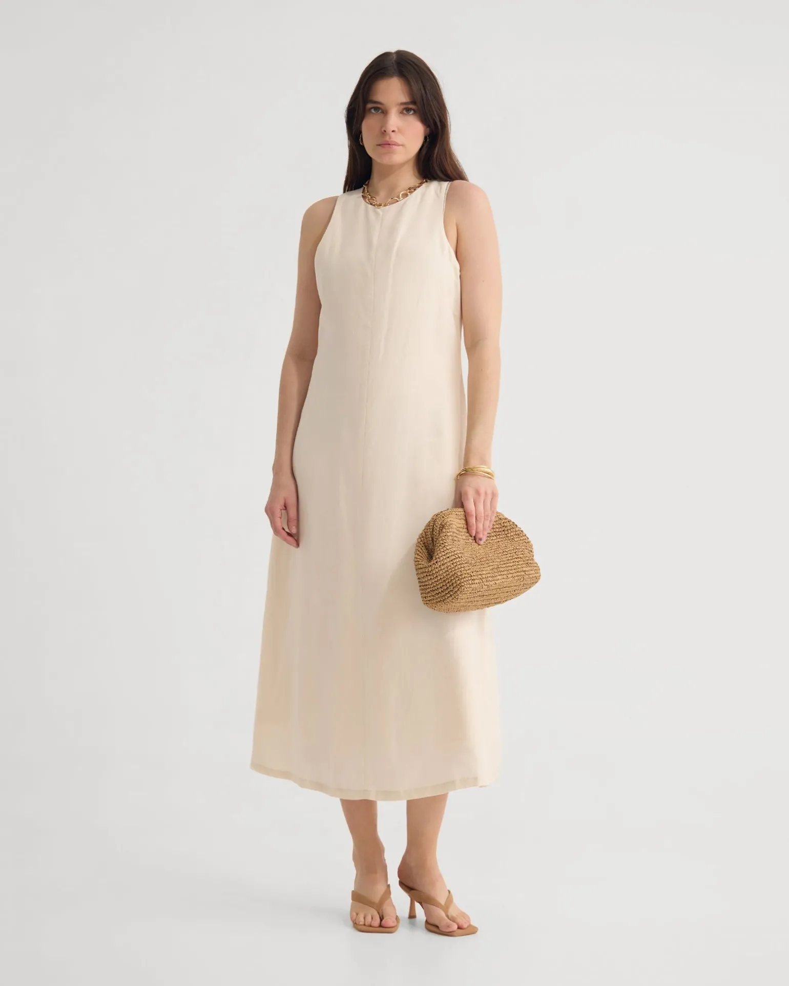 Miriam Linen Blend Dress