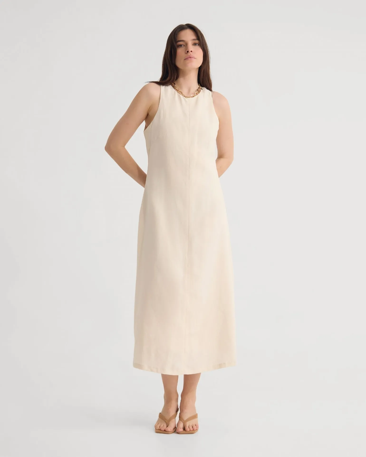 Miriam Linen Blend Dress
