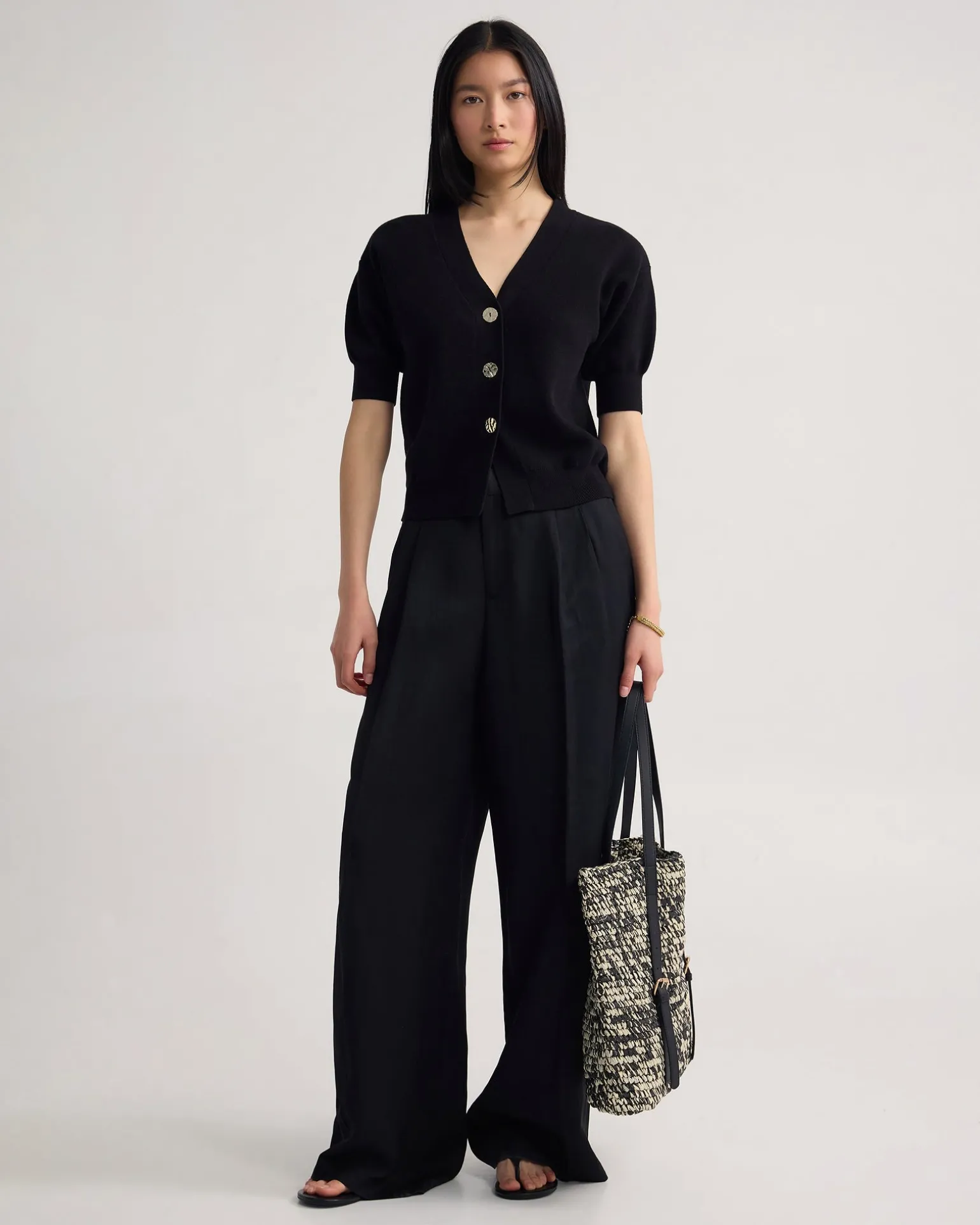 Monica Puffer Sleeve Cardigan