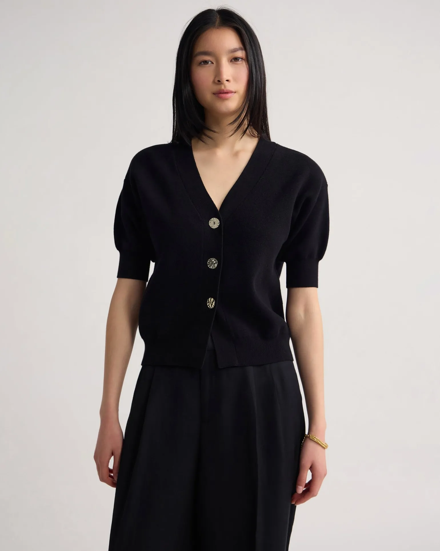 Monica Puffer Sleeve Cardigan