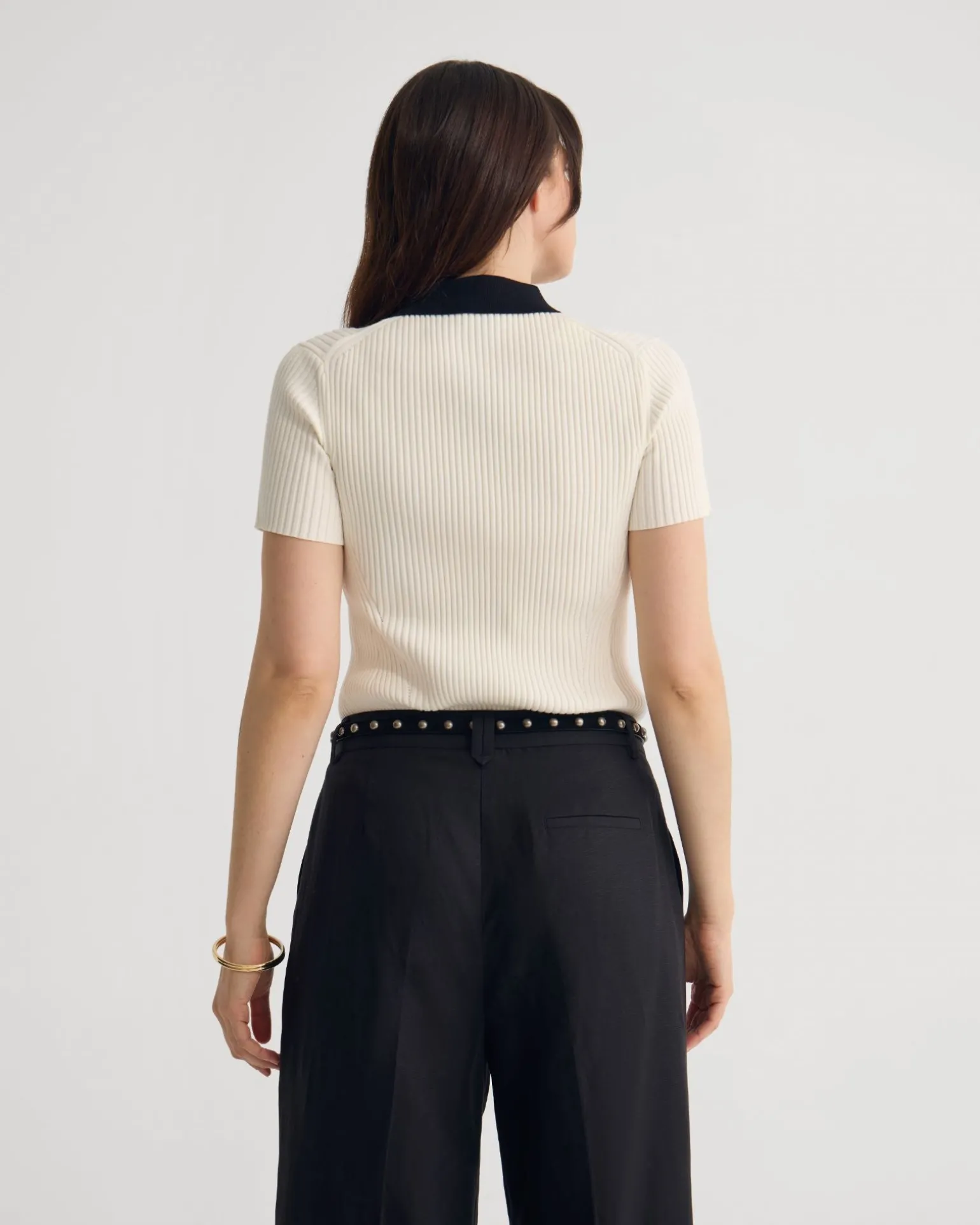 Monique Rib Polo Knit