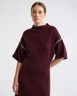 Natalya Knit Contrast Piping Dress