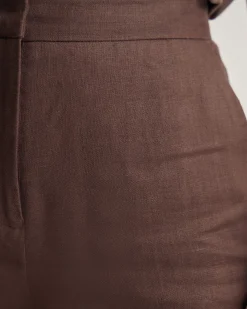 Nina Straight Leg Linen Pant