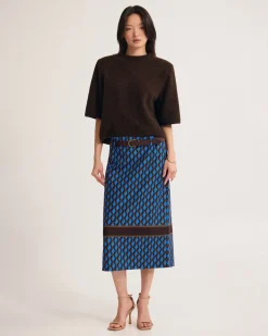 Nora Stretch Midi Skirt
