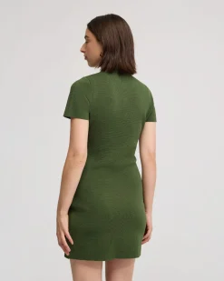 Olive Knitted Mini Dress