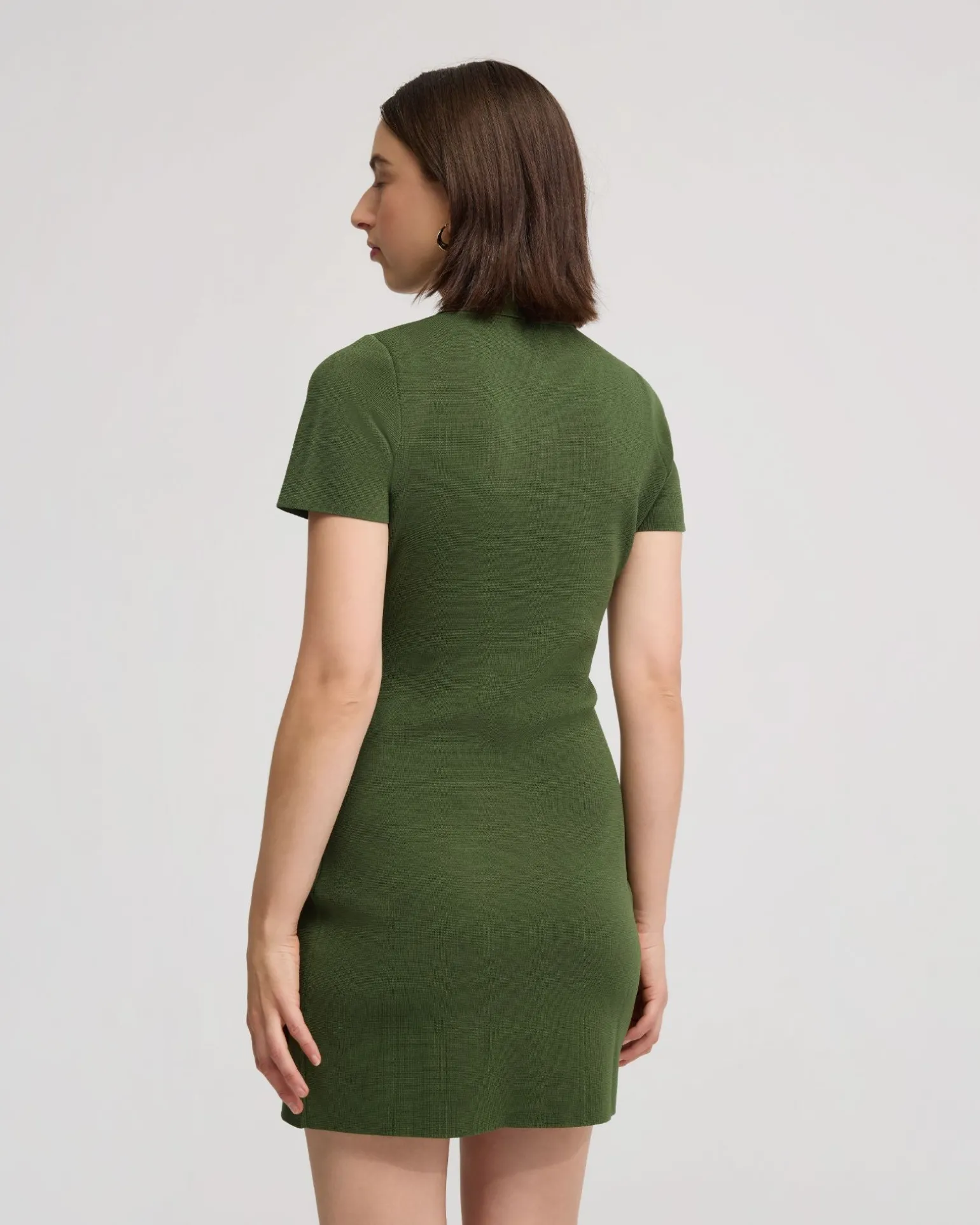 Olive Knitted Mini Dress