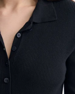 Onyx Ribbed Bodysuit