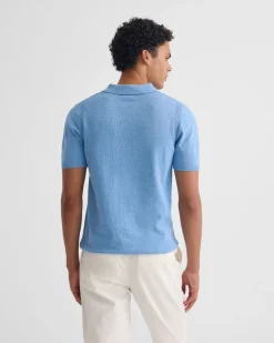 Otis Zip Neck Knitted Polo