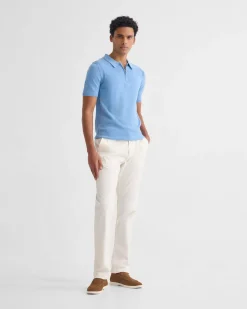 Otis Zip Neck Knitted Polo