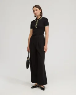 Pascale Rib Polo Top