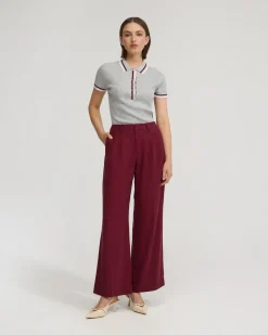 Pascale Rib Polo Top