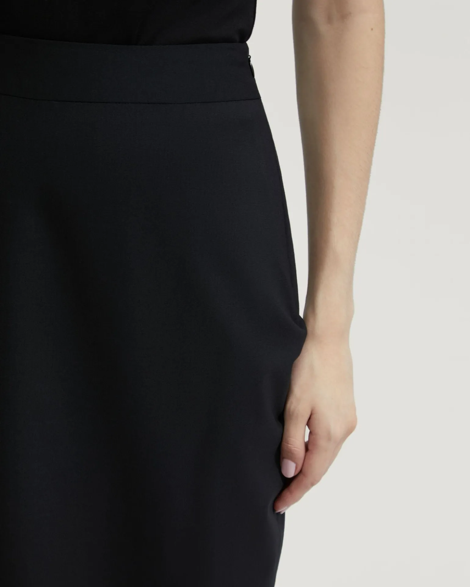 Peggy Wool Stretch Suit Skirt