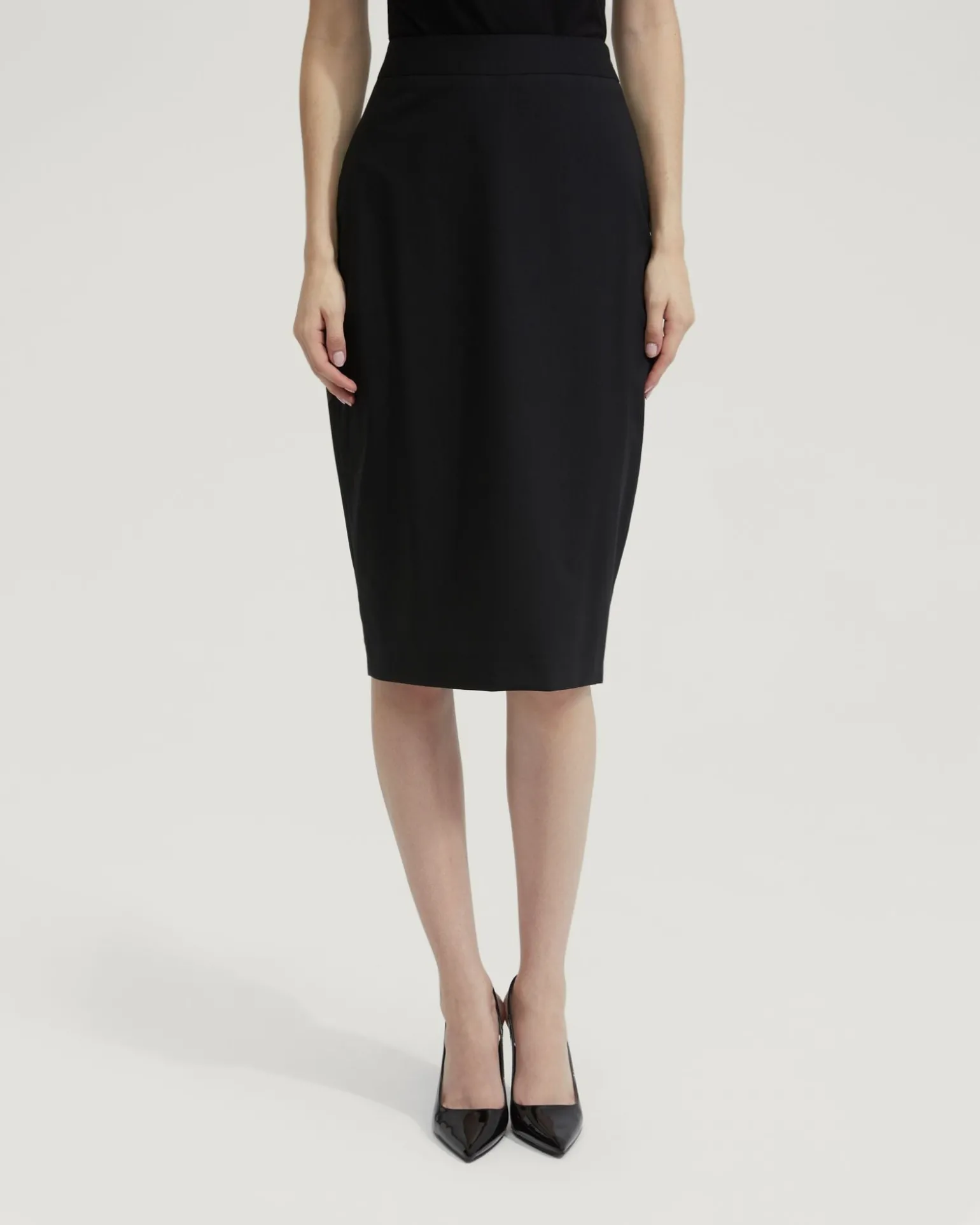 Peggy Wool Stretch Suit Skirt