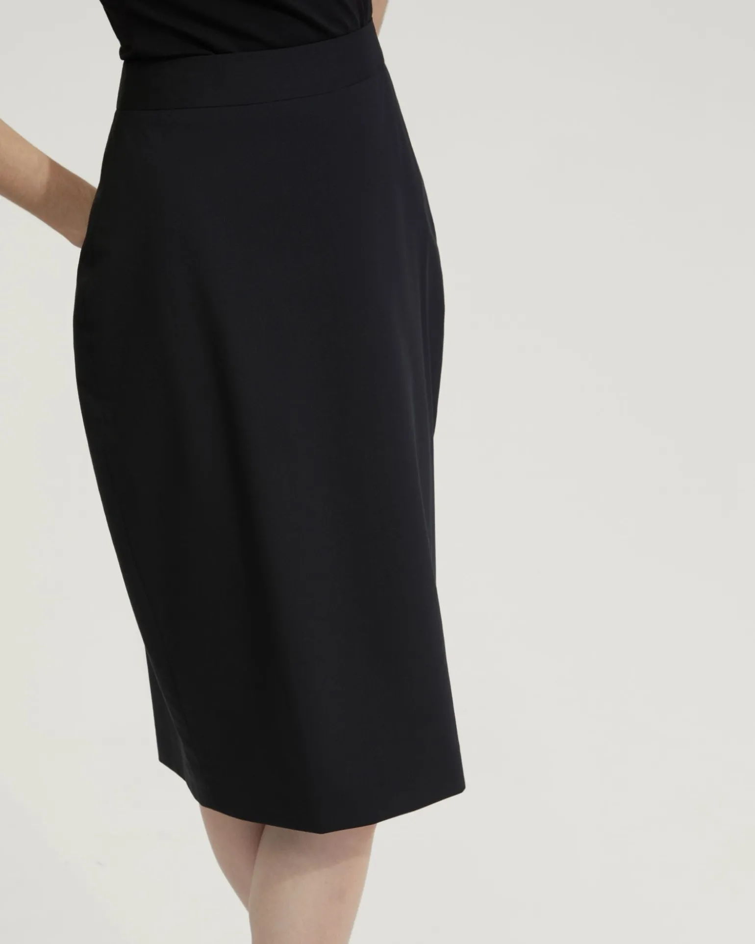 Peggy Wool Stretch Suit Skirt