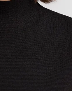 Pepper Knitted Funnel Collar Top