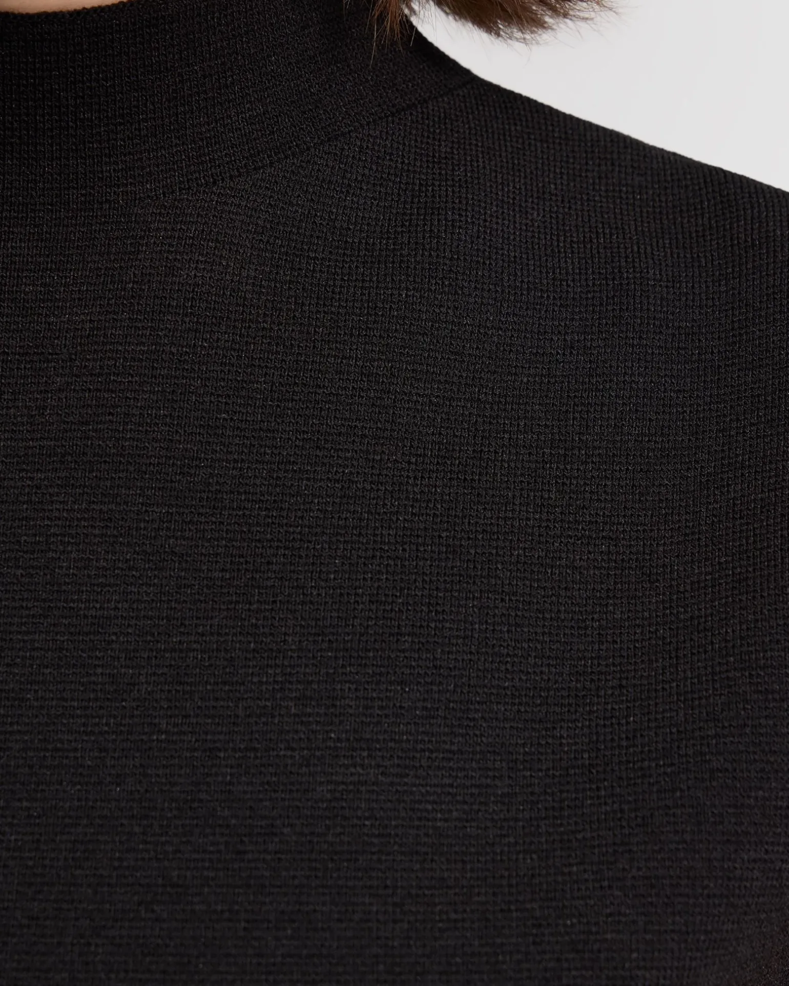 Pepper Knitted Funnel Collar Top