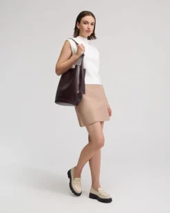 Pepper Knitted Funnel Collar Top