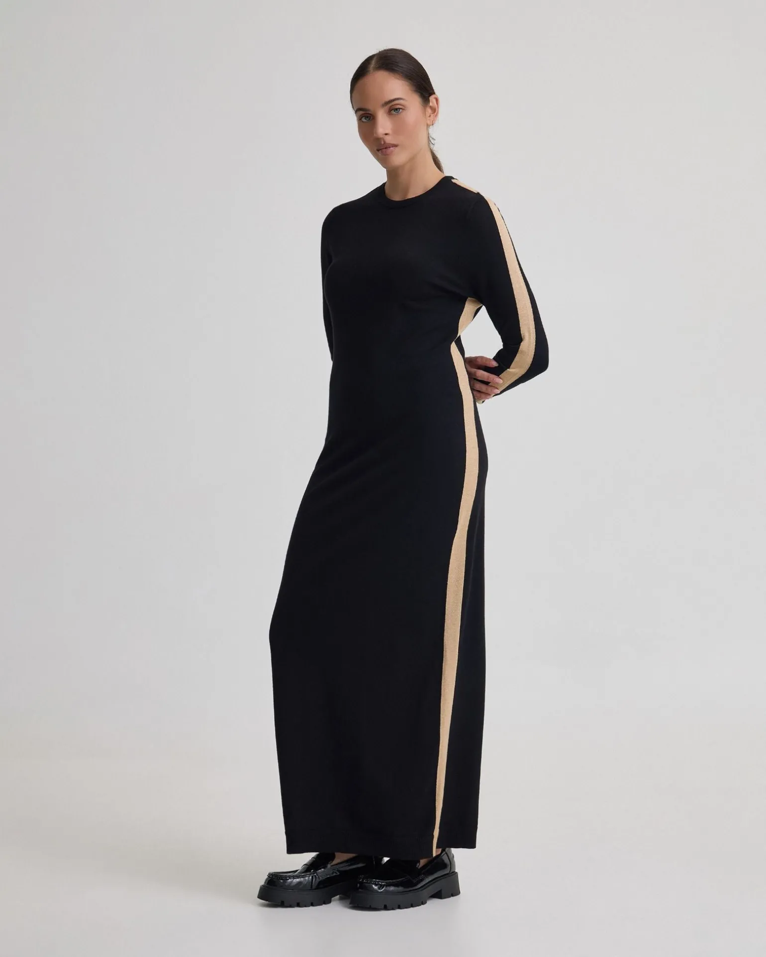 Pipper Knit Contrast Panel Dress