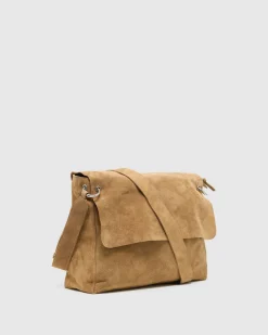 Pivart Suede Satchel Bag