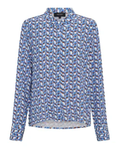 Poppy Geo Print Shirt