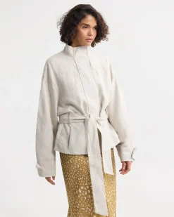Prudence Belt French Linen Jacket