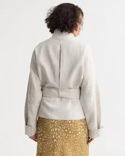 Prudence Belt French Linen Jacket