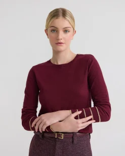Raven Metallic Stripe Knit