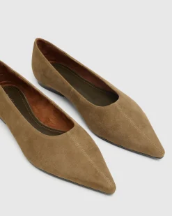 Reece Suede Pointy Flat