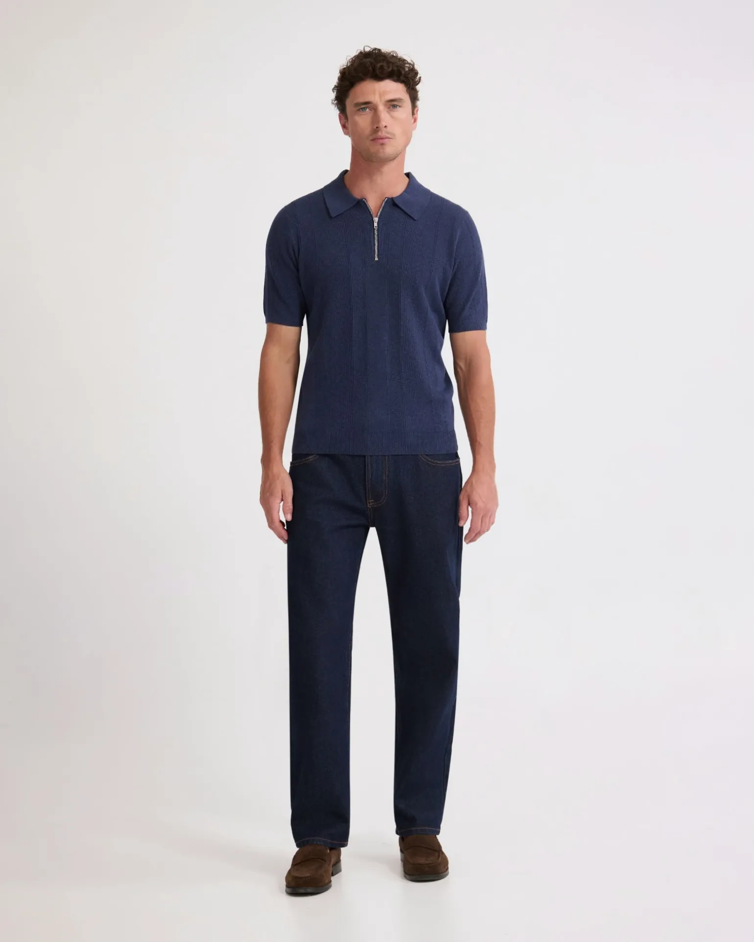 Remy Zip Neck Polo