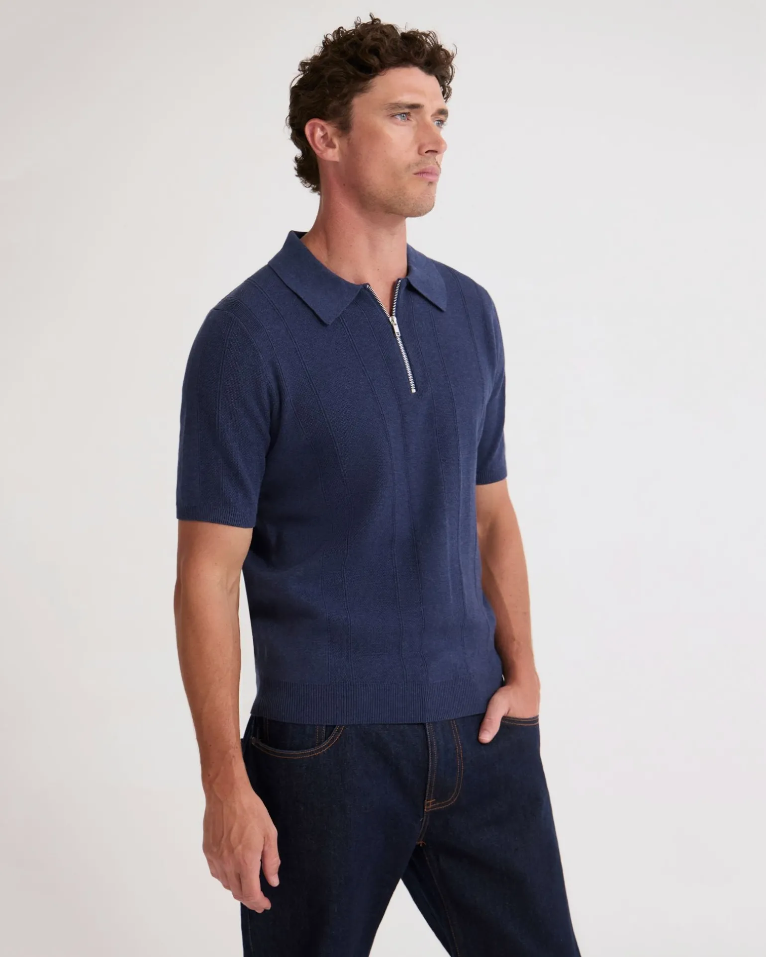 Remy Zip Neck Polo