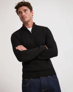 Robert Zip Neck Knit Pullover