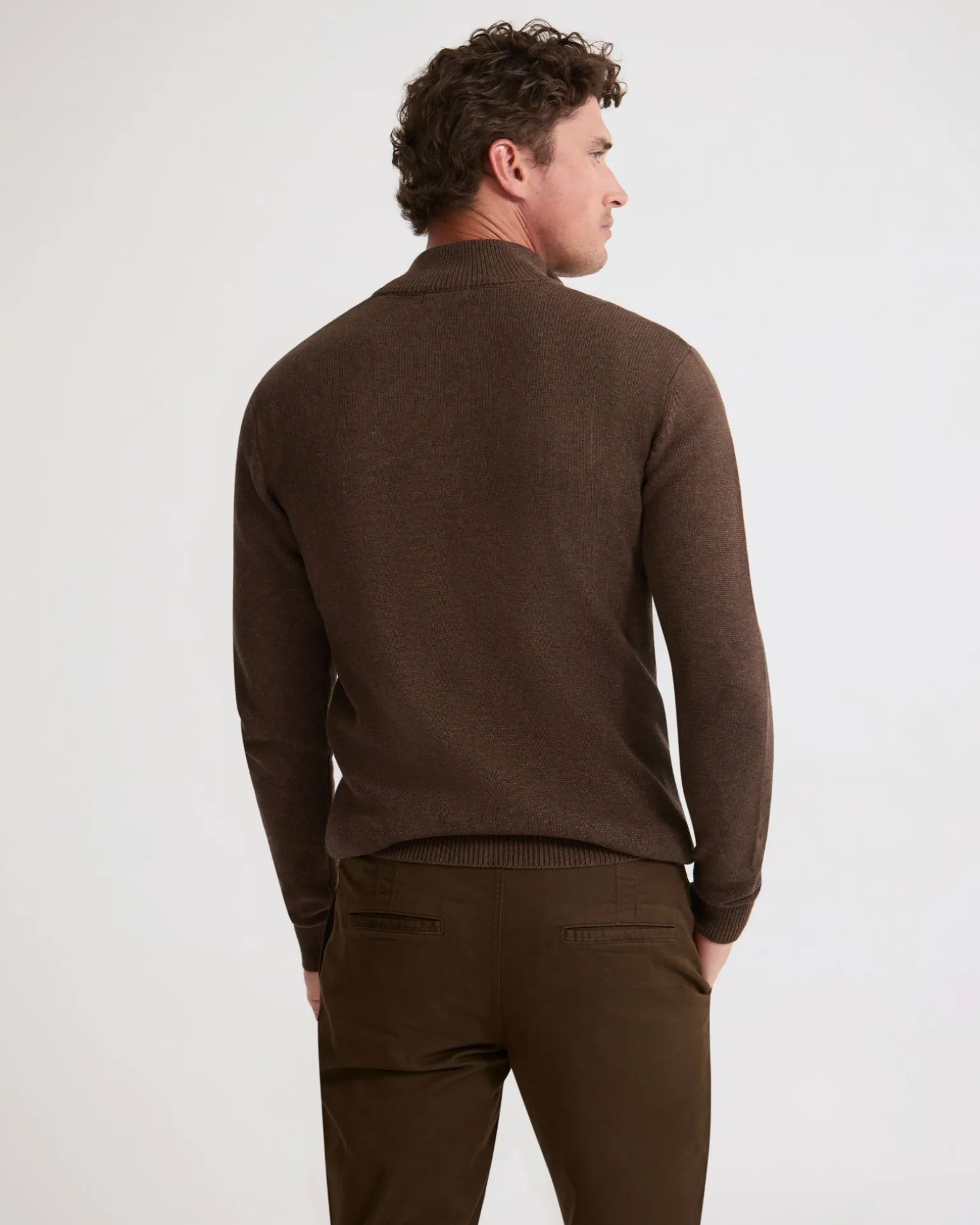 Robert Zip Neck Knit Pullover