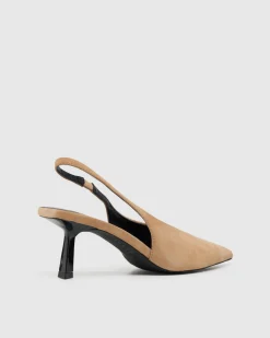 Roma Suede Sling Back Heel