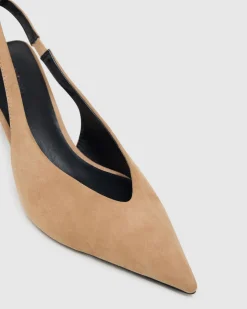 Roma Suede Sling Back Heel