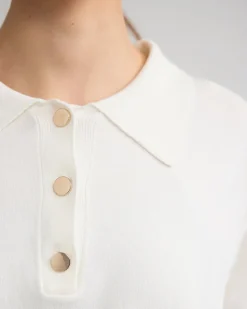 Rose Polo Knitted Top