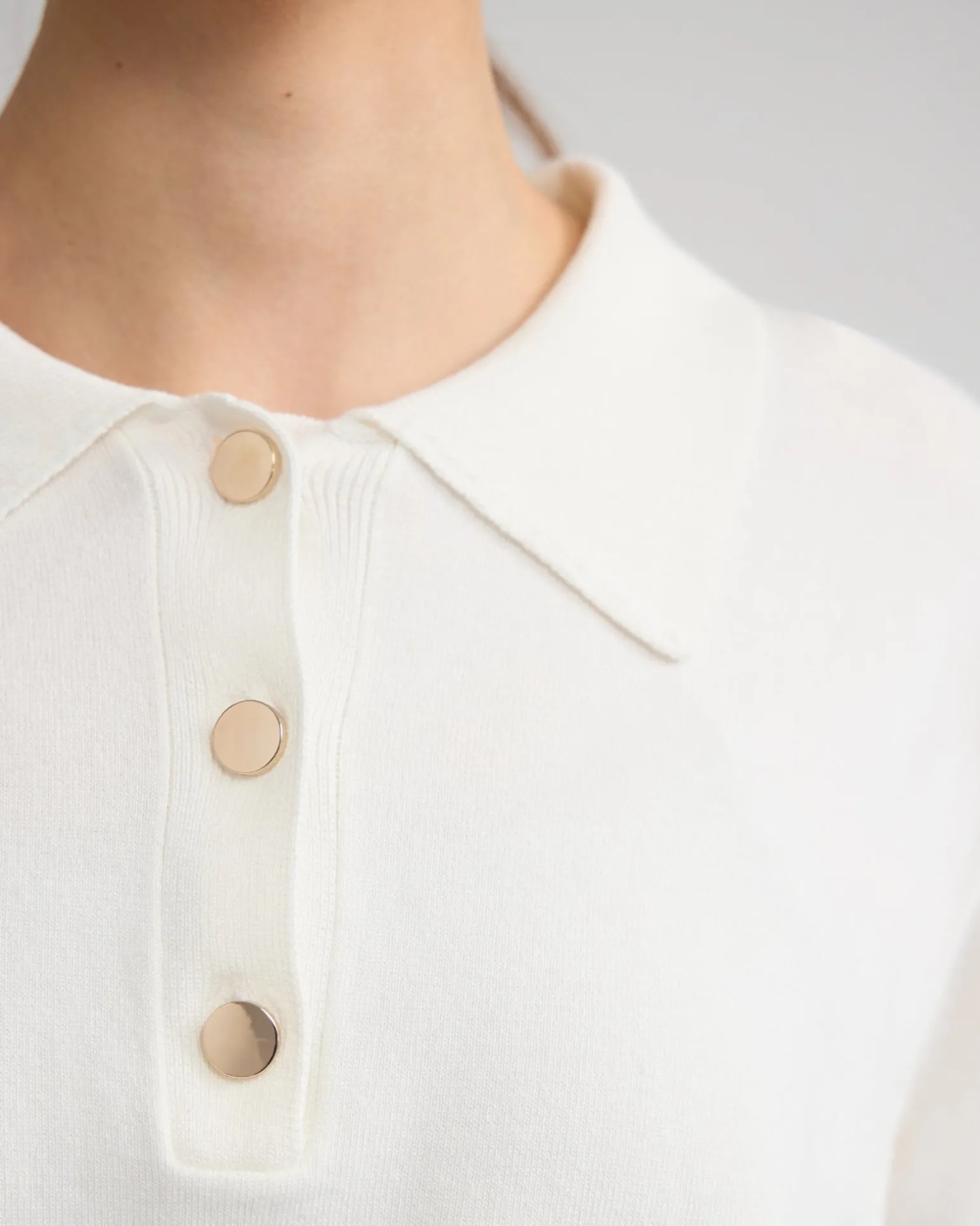 Rose Polo Knitted Top