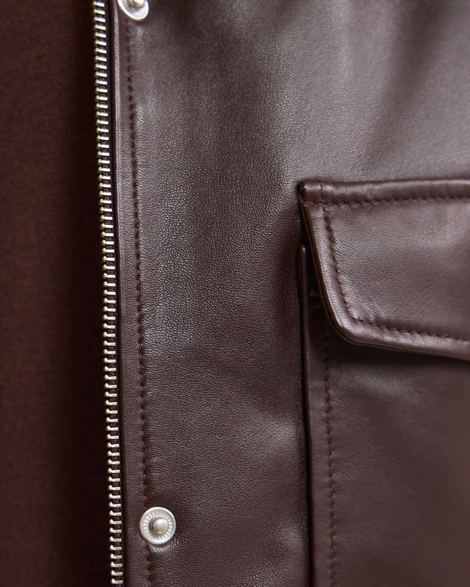 Rosie Leather Bomber