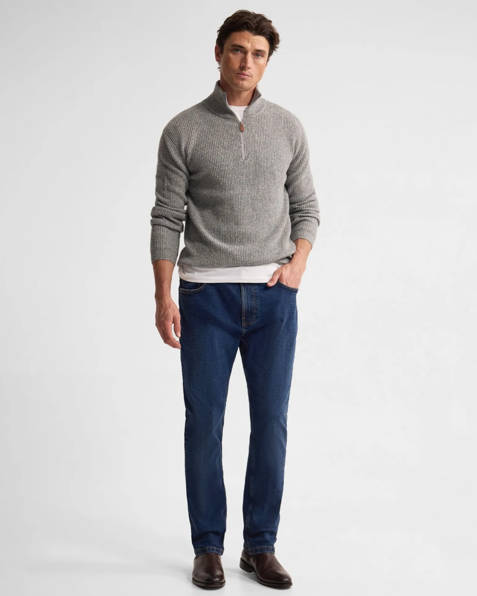 Ryan Zip Neck Knit