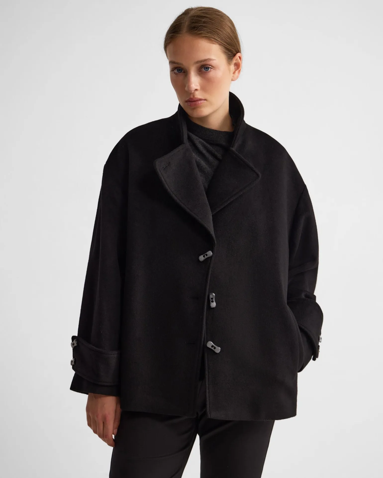 Sarina Wool Blend Scarf Jacket