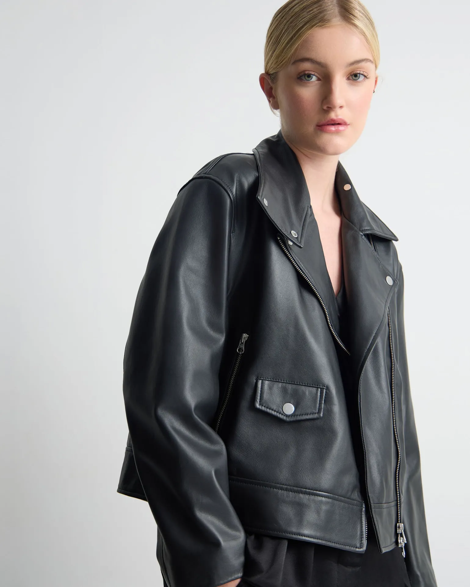 Sasha Biker Leather Jacket