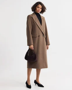 Saskia Double Breasted Wool Rich Coat