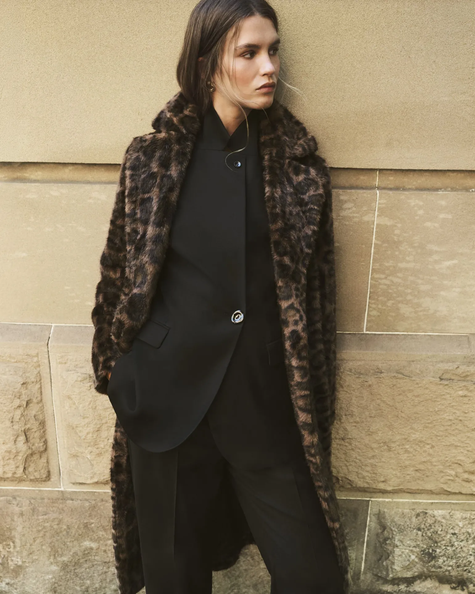 Saskia Faux Fur Coat