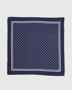 Seersucker Dot Silk Pocket Square