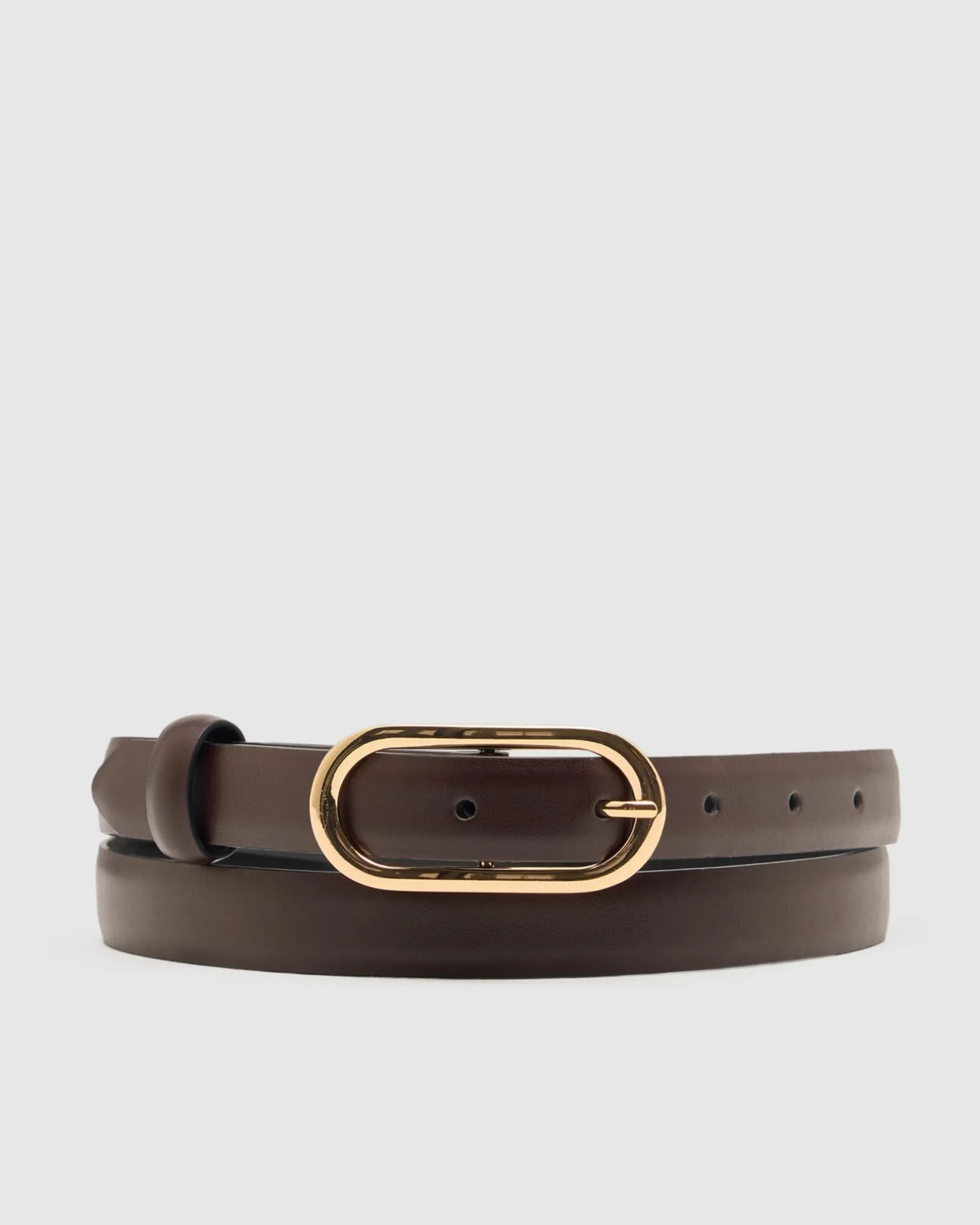 Sierra Leather Skinny Belt