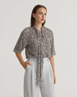 Simone Tie Neck Shirt