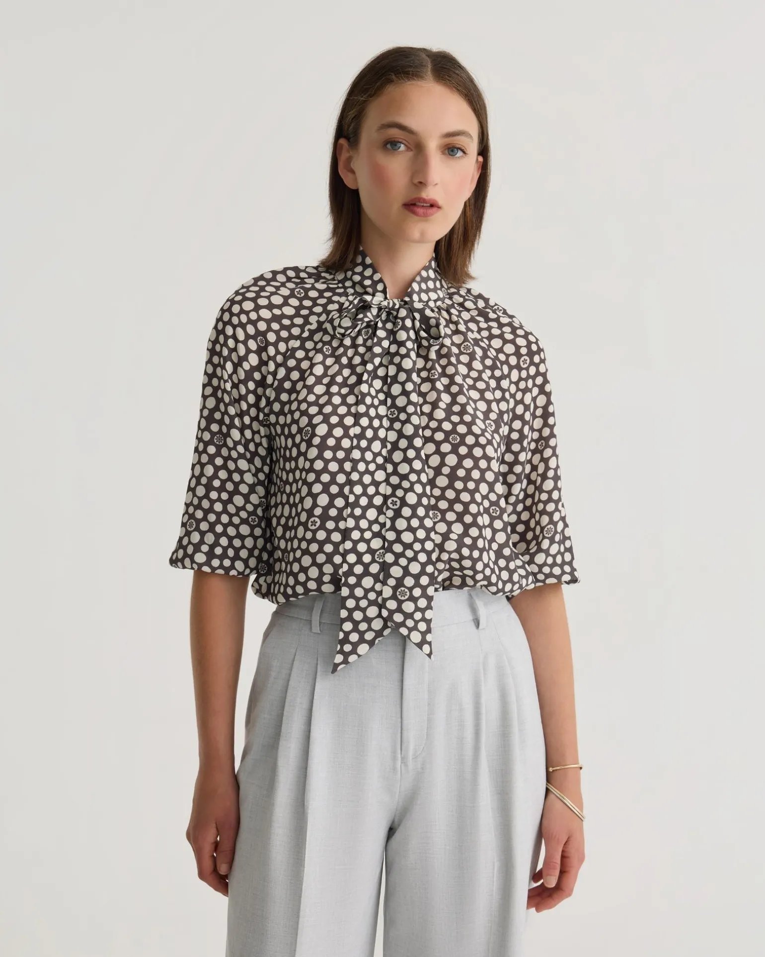 Simone Tie Neck Shirt