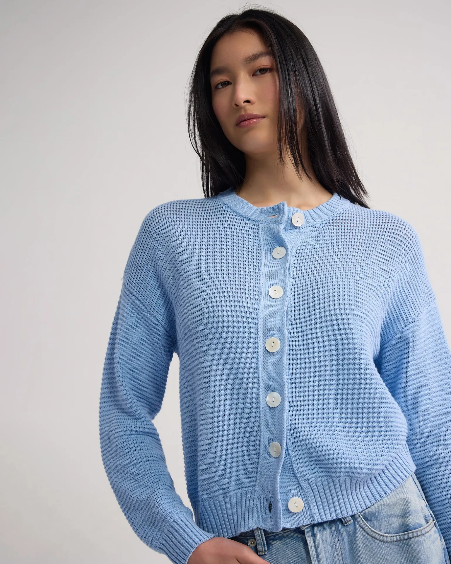 Stevie Cotton Knit Cardigan
