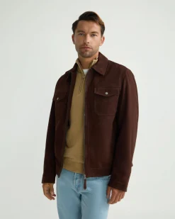 Suede Trucker Jacket