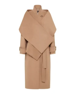Talia Detachable Scarf Coat