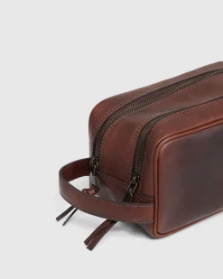 Traveller Leather Wash Bag